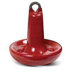 GREENFIELD 515-RD MUSHROOM ANCHOR 15LB RED Deep Water; Mushroom Style; Holds Up To 16 Feet Length Boat; 15 Pound; 7 Inch Length x 7 Inch Width x 7-1/4 Inch Height; PVC Coated; Red; Cast Iron; Anchor Only