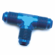 SPEEDFX 560624BK -6AN BLK FLARE TEE 180 Degree; -6AN Flare Tee; Anodized; Black; Aluminum; Single