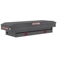 WEATHERGUARD 154-6-04 SADDLE BOX Crossover; Single Lid; Powder Coated; Gunmetal Gray; Aluminum; 20 Inch Length x 62 Inch Width x 13 Inch Height; 7 Cubic Feet Capacity