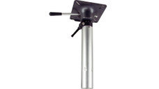 SPRINGFIELD 1300901 KEYED PLUG-IN AIR RIDE 14'-20' Adjustable Height Pedestal; 14-1/4 Inch To 21 Inch Post Height; 2-3/8 Inch Post Diameter; Anodized; Aluminum; ABYC Code H-31 B; With Seat Mount