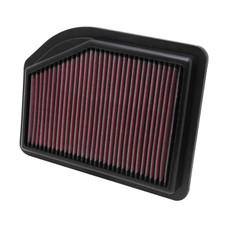 K&N FILTER 33-2477 REPLACEMENT AIR FILTER Washable; Red; Cotton Gauze; Panel; 10.219 Inch Length x 7-5/8 Inch Width x 1-1/8 Inch Height
