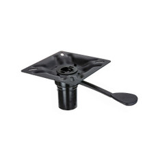 ATTWOOD MARI 238153-7 PLTD ST MNT 3 DEG FW HDLE For Use With 2-3/8 Inch Diameter Posts; Forward Handle; 3 Degree Tilt Angle; Plated Steel; ABYC Code - AO; Without Slider; Aftermarket Packaging