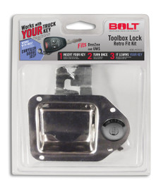 STRATTEC SEC 7022699 TB LATCH DODGE RETAIL Paddle Latch; Locking; Stainless Steel; Opens With Vehicle Ignition Key; For Dodge/ Jeep/ Ram Keys