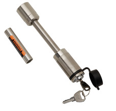 BULLDOG/FULT 580405 SS 5/8' HITCH LOCK Dogbone; 5/8 Inch Diameter; For Use With Class III Hitch; 5/8 Inch Diameter; Keyed Lock; Without Coupler Lock; With Dust Cap; Single