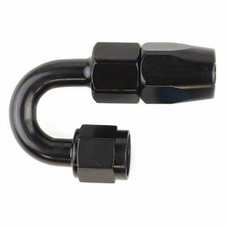 SPEEDFX 511080BK -10AN X 180  BLK HOSE END Full Swivel; -10AN Hose; 180 Degree; Anodized; Black; Aluminum; Single