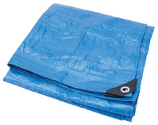 PERFORM TOOL W6006 TARP Water Proof/ Mildew And Tear Resistant; 10 Foot x 12 Foot; Blue; With Grommet