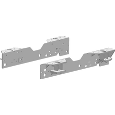 PULLRITE 3513 24K SGLIDE SUPRRAIL FORD Use With SuperGlide 3600 Hitch; Custom-Fit Base Rails and Brackets; Bolt-On; Drilling Required