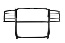 TRAILFX E0044T GRILLE GUARD FORD BRONCO SPT BLK 1-Piece; Powder Coated; Gloss Black; Steel; 1-1/2 Inch Diameter; With Brush Guard; Without Skid Plate; Without Step Plate