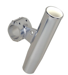 C.E. SMITH 53730 ALUM CLAMP ON ROD HOLDER Use To Hold Fishing Rod; Horizontal Clamp-On Mount; Cradle Type Hold; Anodized; Aluminum; Fits 1.9 Inch Outer Diameter Rail