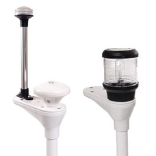 SEAVIEW LTB-U1A TOP FOR LIGHT BAR GPS & LIGHT For Use With Navigation Light And GPS Navigation System Antenna; Universal Top Mount; White; 2-1/2 x 7 inch Base