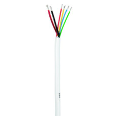 ANCOR 170010 RGB+SPEAKER CABLE  18/4 AWG + 16/2 6 Wire; Stranded Conductor; Round; 18/4 Gauge/ 16/2 Gauge; 100 Feet Length; Red/ Light Blue/ Green/ White; Tinned Copper Conductor; ABYC Certified
