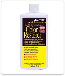 LIFE INDUST. 1116 FIBERGLASS COLOR RESTORER 16 FL.OZ. Use To Remove Oxidation/ Chalking/ Fading From Fiber Glass And Seals/ Protects And Prepares Surface For Waxing; Liquid; 16 Ounce Can; Single