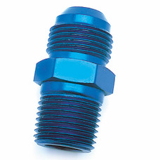 SPEEDFX 560316 -3AN X1/8NPTF BLU ST FL TO PIPE ADP Straight; -3AN x 1/8 NPTF; Blue; Anodized Aluminum; Single