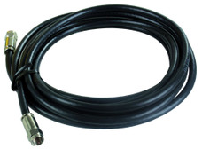 JR PRODUCTS 47965 12' RG6 COAX W/COMPRN END RG6; With Compression End Fittings; 12 Foot Length; Black