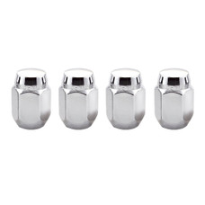 MCGARD 64003 LUG NUT PKG/4 12X1.25C 12 Millimeter X 1.25 Thread Size; Conical Seat; Acorn Lug; Use With Steel/ Aluminum Wheels; 1.28 Inch Overall Length; 13/16 Inch Wrench Size; Chrome Plated; Steel; Set Of 4