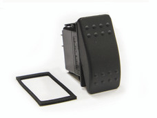 SIERRAMARINE RK19410-RED ROCKER SWITCH 12 Volt; 20 Amp Max; Rocker; Red; Momentary Switch; With Neoprene Mounting Gasket; For Marine Applications
