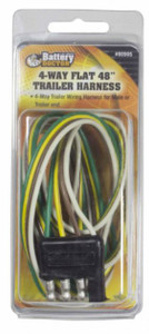 WIRTHCO 80905 48' TRAILER HARNESS Trailer Side; 4-Way Male Plug; 48 Inch Lead Length