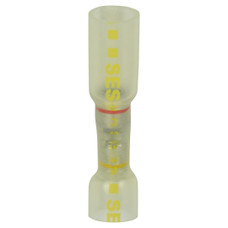ANCOR 320303 12-10 AWG HS BUTT - 3 PACK Heat Shrink Step Down Butt Connector; 12-10 Gauge Wire To 12-8 Gauge Wire; 4:1 Shrink Ratio; Clear Tube With Yellow Dashes; Pack Of 3
