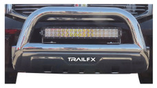 TRAILFX B1508S 3.5 INCH BULL BAR PSS Polished; Stainless Steel; 3-1/2 Inch Diameter; With Skid Plate; Use G9018MK To Mount Optional Lighting