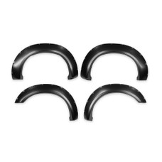TRAILFX TFF3005S POCKET STYLE FLARE SMOOTH SET OF 4 Pocket Style; Extended Tire Coverage; Black Smooth Paintable Finish; Injected Polypropylene; With Polished Stainless And Black Steel Rivets/ Stainless Hardware Kit
