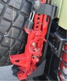 TRAILFX J042T OFF ROAD JACK MOUNT Hi-Lift Jack; Mounts To Tailgate; Textured Black Steel