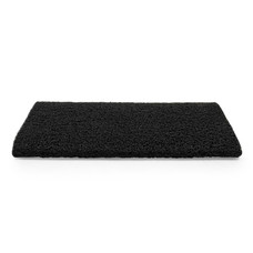 CAMCO 42966 SCRUB RUG TPE 22 X 23 BLK Wrap Around Hook and Spring; 22 Inch x 23 Inch Width; Black; Looped PVC Material With TPE Backing