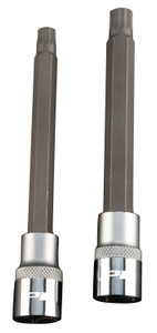 PERFORM TOOL W83184 2PC TOYOTA HEAD BOLT SKTT BIT Toyota Head Bolt Socket Bit; With 8 Millimeter And 10 Millimeter Triple Square Bit; Cr-V Construction; Set Of 2