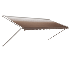 DOMETIC 848NS19.400B 8500 POL SANDSTONE         19' Patio Awning; Manual; 19 Foot Length x 8 Foot Extension; Sandstone; Vinyl; Polar White Vinyl Weathershield; Polar White Castings; Hardware Must Be Purchased Separately; Carton Packaging