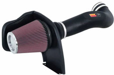 K&N FILTER 57-3050 FIPK CHEVY/GMC PU&SUV 05 Black Polyethylene Tube; Red Filter