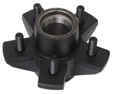 DEXTER AXLE 008-256-07 PLAIN HUBS - 1/2 STUDS - Fits Dexter 2300 to 4000 Pounds Axles; Plain; Painted Gray; 5 x 5 Inch Bolt Pattern; 3500 Pounds Capacity; With Cup And 1/2 Inch Stud
