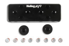 HOLLEY 534-52 HOLLEY EFI VACUUM MANIFOLD 1/8 NPT 12 Ports For 1/8 Inch NPT Fittings/ 2 Ports For -6 ORB Fitting; Black; 6061 Aluminum