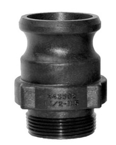 SIERRAMARINE 310343502 NOZALL  1-1/2' MPT - 11.5 TPI For Deck Fittings With 1-1/2 Inch MPT - 11.5 TPI Thread Size; Threaded; 1-7/8 Inch Diameter; Black; Nylon; Single