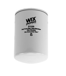 WIX FILTR HD 51249 HYDRAULIC For Use With Case Windrowers And Sullair Compressors; Spin-On Style; Cellulose; 5-1/2 Inch Height x 3.663 Inch Outer Diameter; 10 Micron Element; 390 PSI Burst Pressure; Single