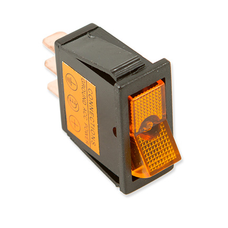 WIRTHCO 20531 ON/OFF ILLUMINATED AMBER 12 Volt; 20 Ampere; Rocker; Illuminated; Yellow