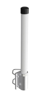 COMROD 21819 AV2458P4 For Marine Use; Dipole; 700 To 5900 MHz Multi Band Frequency; 3 dBi Gain; 20 Inch Length; 40 Watt Power Rating; Omni-Directional; Vertical Polarization; Polyurethane Lacquer Finish; White; Fiberglass; With N Female Connector