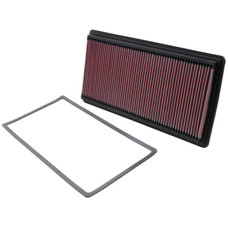 K&N FILTER 33-2118 PANEL FLTR SEE APPL.GUIDE Washable; Red; Cotton Gauze; Panel; 16 Inch Length x 8 Inch Width x 1 Inch Height; With Gasket