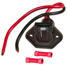 SIERRAMARINE WH10520-1 TROLLING MOTOR PLUG BOAT SIDE 12V For Use With Motor Side Female Trolling Motor Socket; 12 Volt; With 6 Inch 8 Gauge Wires With Butt Connectors