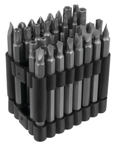 PERFORM TOOL W8659 BIT SET Use With Power Drills/ Screw Guns/ Magnetic Drivers; 3 Inch Length; Set Of 32; With Tri Wing Bits/ Torque Bits/ Spanner Bits/ Hex Bits