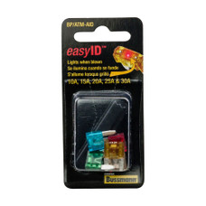 BUSSMANN BP/ATM-AID ATM ID FUSE ASSORTMENT ATM Blade Fuse; With One Each Of 10 Amp/ 15 Amp/ 20 Amp/ 25 Amp/ 30 Amp; Total 5 Pieces; With Blister Packaging