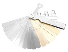 PERFORM TOOL W80529 FEELER GAUGE 24 Blades/ 0.006 To 0.026 Inch And 0.152 To 0.660 Millimeter/ 0.025 To 0.045 Inch Wire Test Loops; Steel/ Brass
