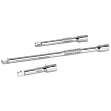 PERFORM TOOL W36940 EXTENSION BAR SET 1/4 Inch Drive; 2 Inch/ 3 Inch/ 6 Inch Length; Polished Nickel Chrome Plated; Chrome Vanadium Alloy Steel; Set Of 3
