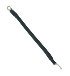 PERFORM TOOL W16850 BATTERY CABLE Eyelet Terminal; Black Negative; Copper; 10 Inch Length; 4 Gauge Cable; For 6 And 12-Volt Battery Systems; With PVC Insulation And Steel Plated Connectors