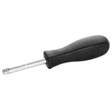 PERFORM TOOL W36124 SPINNER HANDLE Non-Ratcheting Head; 1/4 Inch Drive; 6 Inch Length; Chrome Vanadium Alloy Steel; Spinner Handle