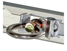 BUYERS PROD LR1 LOAD RING F/SUPER TRACK 1 Inch Ring Diameter; 1000 Pound Working Load Limit; Zinc Plated; Carbon Steel