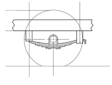DEXTER AXLE A/P-316-00 AP KIT - TRIPLE  2 IN. SLIPPER 36 I 36 Inch Axle Spacing; 2 Inch Slipper; Triple; 5500 To 7000 Pounds Capacity