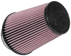 K&N FILTER RU-1027 UNIVERSAL CLAMP-ON AIR FILTER Washable; Red; Cotton Gauze; Round Tapered; 4-1/2 Inch Top Outside Diameter x 6-1/2 Inch Base Outside Diameter; 8 Inch Height; 4 Inch Flange Inside Diameter x 1-3/4 Inch Flange Length; Black Rubber Top