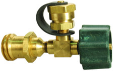 JR PRODUCTS 07-30215 QUICK CONNECT BRANCH TEE Tee Style; Male Quick Connect x Female Quick Connect x 1 Inch - 20 Male Cylinder Thread; With Green Quick Connect And Brass Cylinder Thread Cap