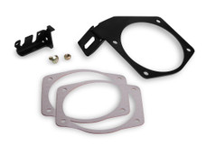 HOLLEY 20-147 95MM TB CABLE BRACKET For Use With 95MM Throttle On OEM Or FAST Car Style Intakes; Black; With Gaskets