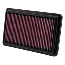 K&N FILTER 33-2473 2012 CIVIC AIR FILTER 2.4 Washable; Red; Cotton Gauze; Panel; 10.188 Inch Length x 6-3/8 Inch Width x 1.063 Inch Height