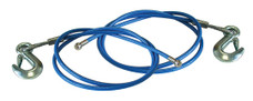 ROADMASTER 655-64 1PR 64' EZ-HOOK SAFETY CA 6000 Pound Rated; 64 Inch Length; Galvanized Steel; With Snap Hook; Set Of 2; Without Anchor Plates